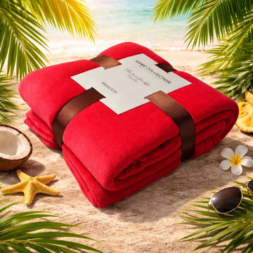 Pure Color Fleece Fleece Blanket Travel Blanket
